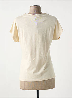 Top mâneci scurte mâneci scurte bej JULIE ENOY femeie