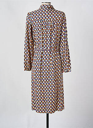Rochie midi mâneci lungi mâneci lungi portocaliu C'EST BEAU LA VIE femeie