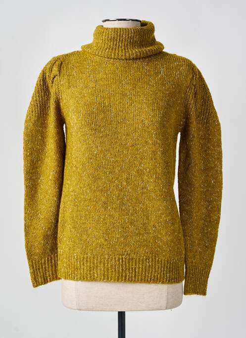 Pulover cu guler înalt galben C'EST BEAU LA VIE femeie