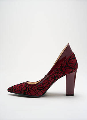 Pantofi cu toc material neted toc de 7 la 9 cm violet SACHA LONDON femeie