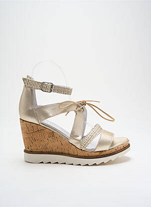 Sandale/Pantofi decupați auriu REGARD femeie