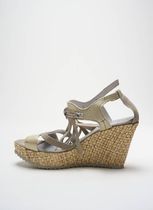 Sandale/Pantofi decupați gri REGARD femeie