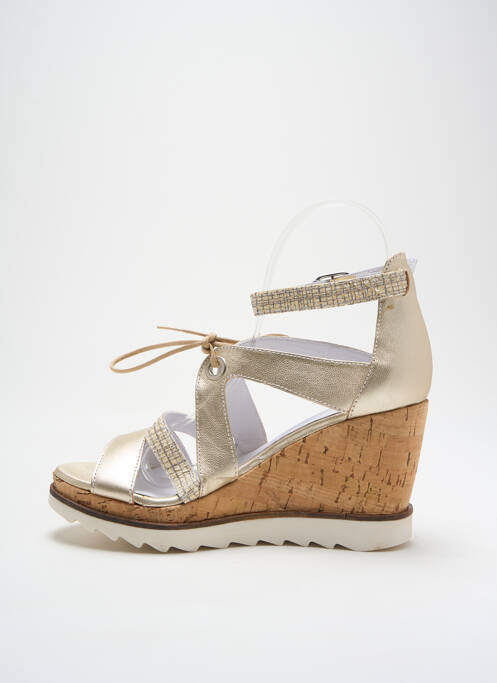 Sandale/Pantofi decupați auriu REGARD femeie