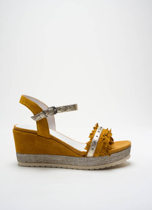 Sandale/Pantofi decupați galben REGARD femeie