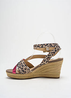 Espadrile închidere cu buclă(e) toc de 4 la 6 cm roz GEOX femme