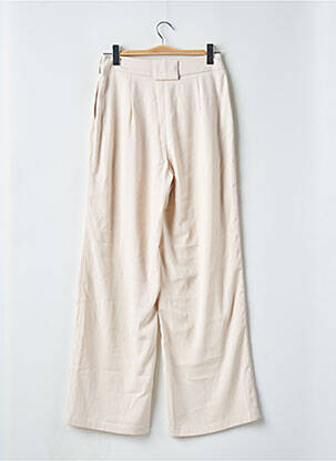 Pantalon larg talie cu cleme talie înaltă bej NASTY GAL femeie