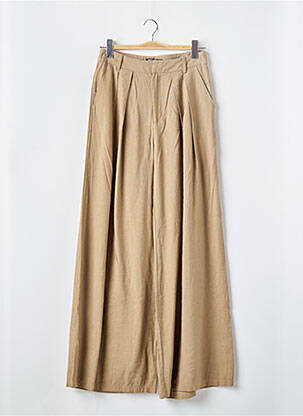 Pantalon larg talie cu cleme talie înaltă verde NASTY GAL femeie