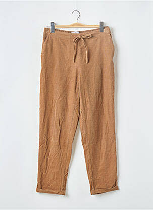 Pantalon drept bej MANGO femeie