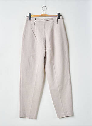 Pantalon drept elasticitate talie înaltă gri MANGO femeie