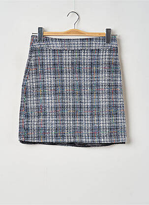 Fustă scurtă țesătură tweed albastru BEST MOUNTAIN femeie