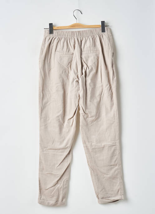 Pantalon drept bej MANGO femeie