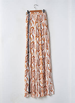 Pantalon larg țesătură crep talie înaltă bej PRETTY LITTLE THING femeie