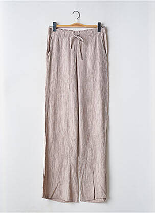 Pantalon larg bej ZARA femeie