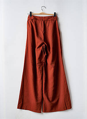Pantalon larg talie cu cleme talie înaltă maro NASTY GAL femeie