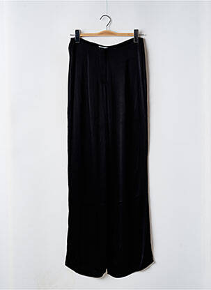 Pantalon larg talie cu cleme talie înaltă negru ZARA femeie