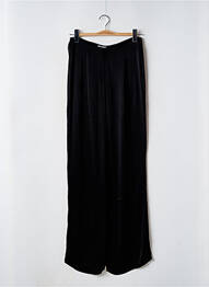 Pantalon larg talie cu cleme talie înaltă negru ZARA femme
