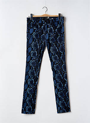 Pantalon slim albastru LOVE MOSCHINO femeie