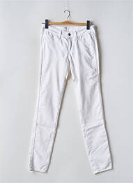 Blugi cu croială slim talie joasă talie joasă alb H&M femme