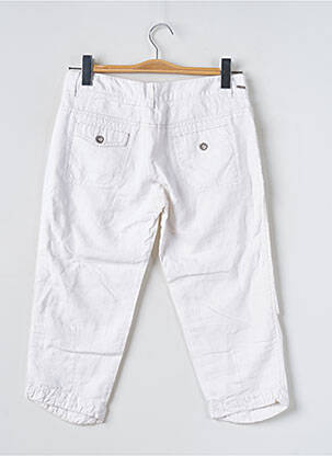 Pantalon trei sferturi talie joasă talie joasă alb MEXX femeie