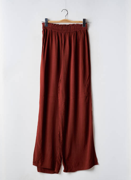 Pantalon larg maro PULL & BEAR femeie