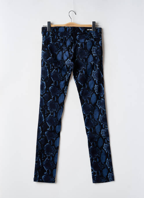 Pantalon slim albastru LOVE MOSCHINO femeie