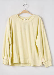 Pulover guler rotund mâneci lungi galben H&M femme
