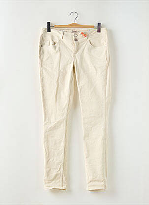 Blugi cu croială slim bej STREET ONE femeie