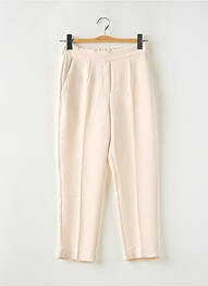 Pantalon 7/8 talie elastică mărime normală bej MANGO femme