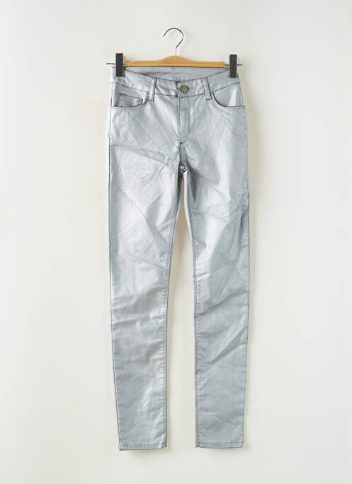 Blugi cu croială slim argintiu LITTLE FORTUNE femeie