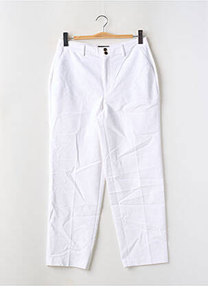 Pantalon drept alb DEUX. BY ELINE DE MUNCK femeie