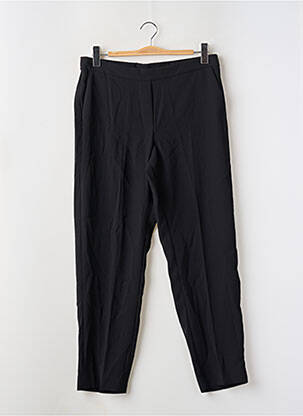 Pantalon drept talie cu cleme mărime normală negru MANGO femeie