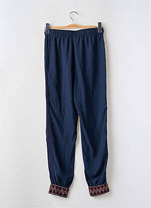 Pantalon drept țesătură crep mărime normală albastru DESIGUAL femeie