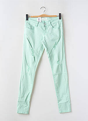 Blugi skinny elasticitate talie joasă verde ONLY femeie