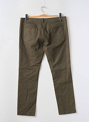 Pantalon slim țesătură poplin mărime normală verde IMPREVU femeie