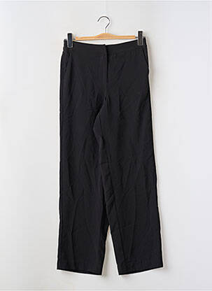 Pantalon drept țesătură crep talie înaltă negru VILA femeie