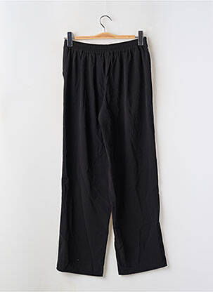 Pantalon drept țesătură crep talie înaltă negru VILA femeie
