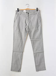 Pantalon chino țesătură poplin mărime normală gri SHINE ORIGINAL femme