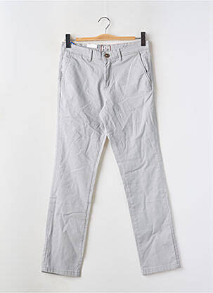Pantalon chino țesătură poplin mărime normală gri JACK & JONES bărbat