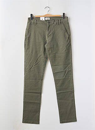 Pantalon chino țesătură poplin mărime normală verde SHINE ORIGINAL femeie
