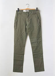 Pantalon chino țesătură poplin mărime normală verde SHINE ORIGINAL femeie