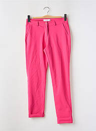 Pantalon 7/8 elasticitate mărime normală roz BELLITA femme