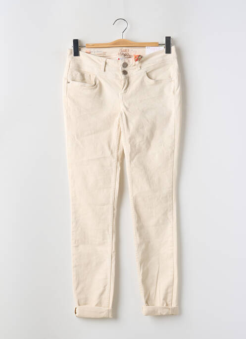 Blugi cu croială slim bej STREET ONE femeie