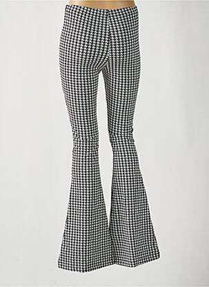Pantalon evazat elasticitate talie înaltă negru CATWALK JUNKIE. femeie