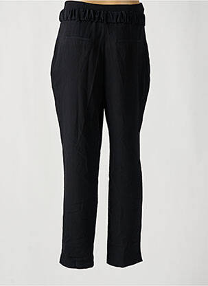 Pantalon drept talie cu cleme talie înaltă negru NAF NAF femeie