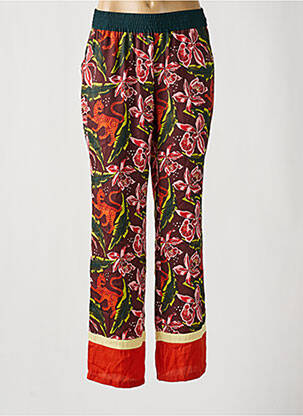 Pantalon larg croială fluidă talie înaltă violet SCOTCH & SODA femeie
