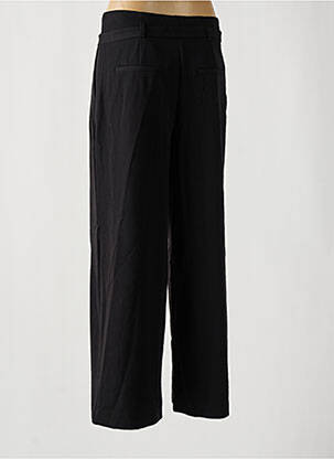 Pantalon larg talie cu cleme talie înaltă negru ONLY femeie