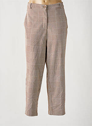 Pantalon drept elasticitate talie înaltă bej TOM TAILOR femeie