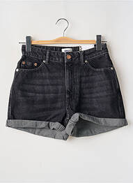 Șort țesătură denim talie înaltă negru ONLY femeie