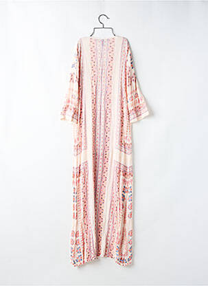 Rochie lungă mâneci lungi mâneci lungi roz BCBGMAXAZRIA femeie