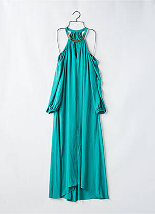 Rochie lungă mâneci lungi mâneci lungi verde BCBGMAXAZRIA femeie